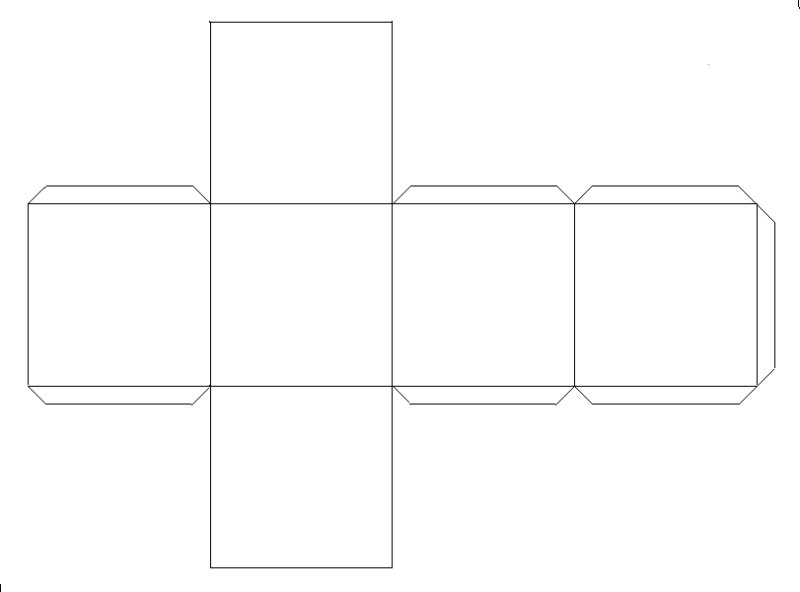 Развёртка прямоугольного параллелепипеда на листе а4