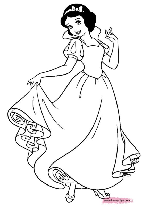 Раскраски принцессы Диснея