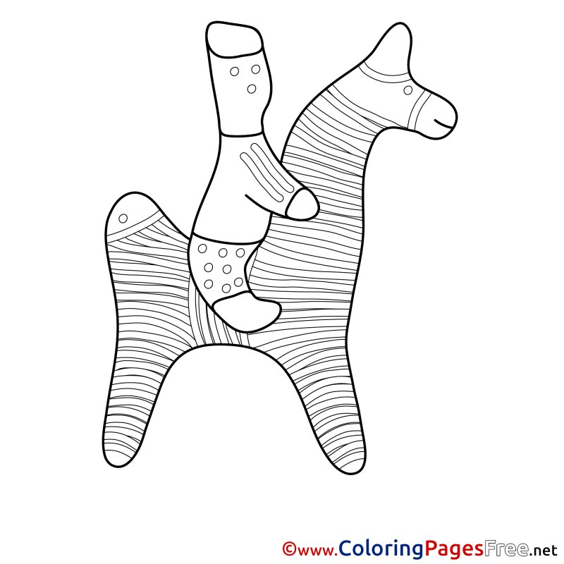 Филимоновская игрушка свистулька раскраска