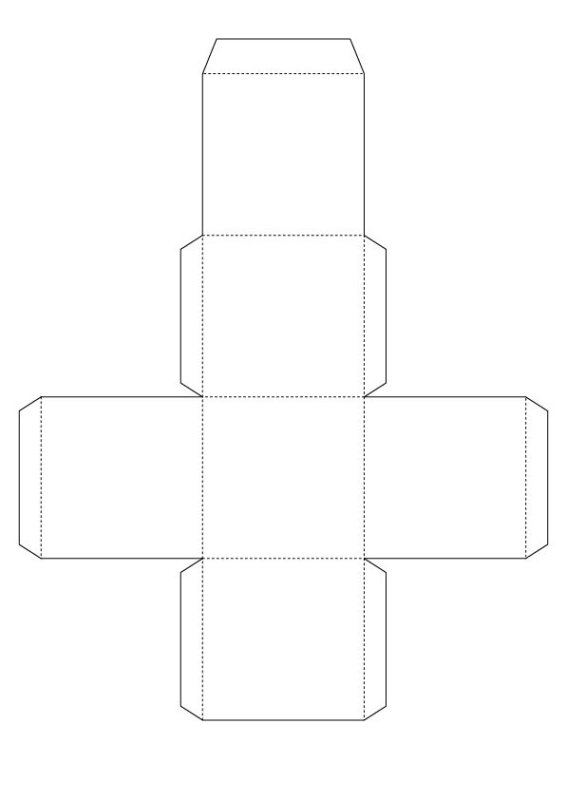 Куб развертка для склеивания