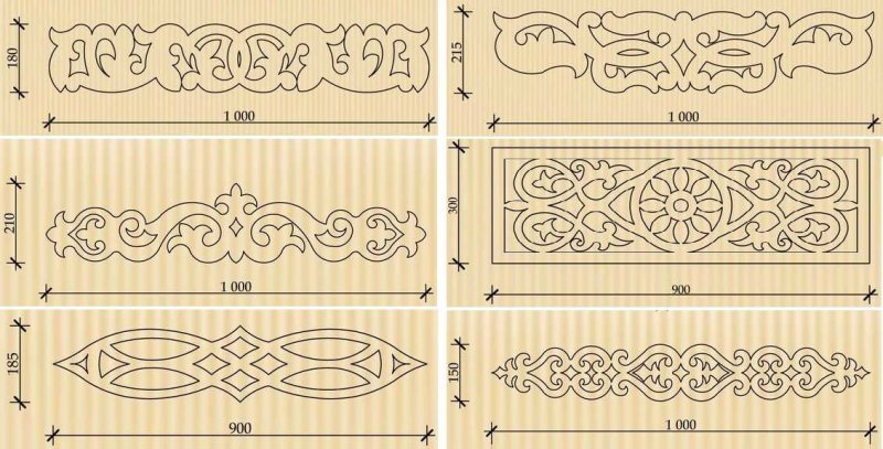 Трафарет наличников для выпиливания электролобзиком по дереву