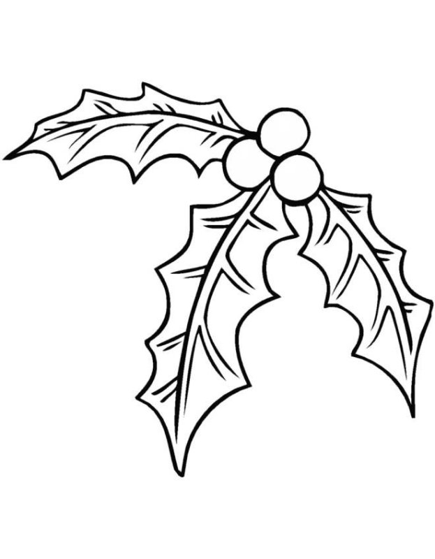 Трафареты на новый год веточки