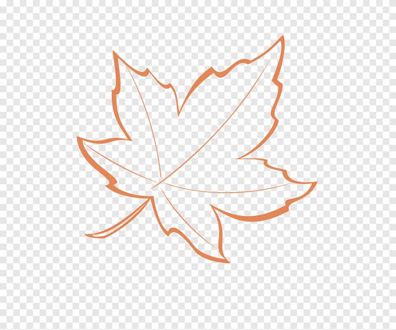 Трафарет осенних листьев