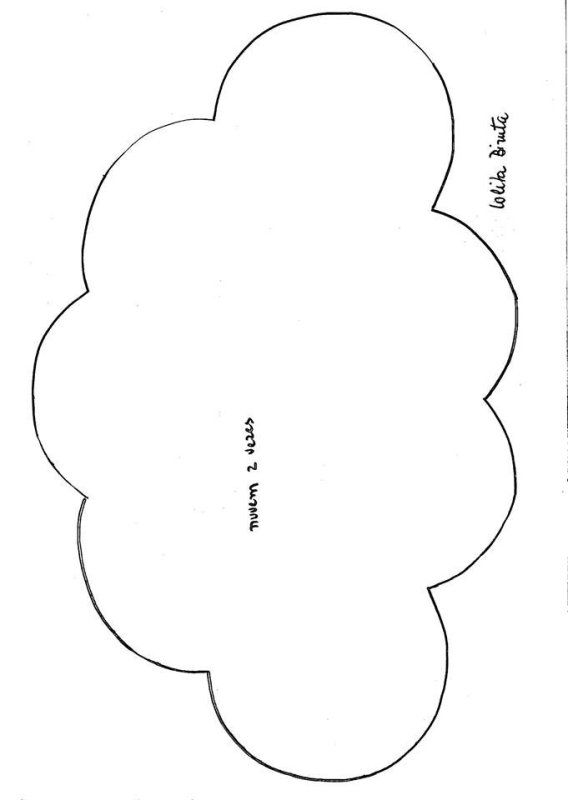 Выкройка облачко