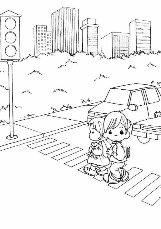 Раскраска ПДД