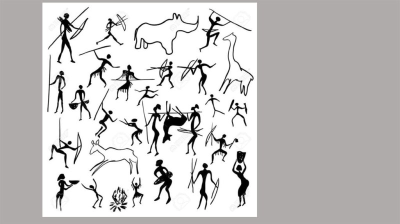 Петроглифы Алтай вектор