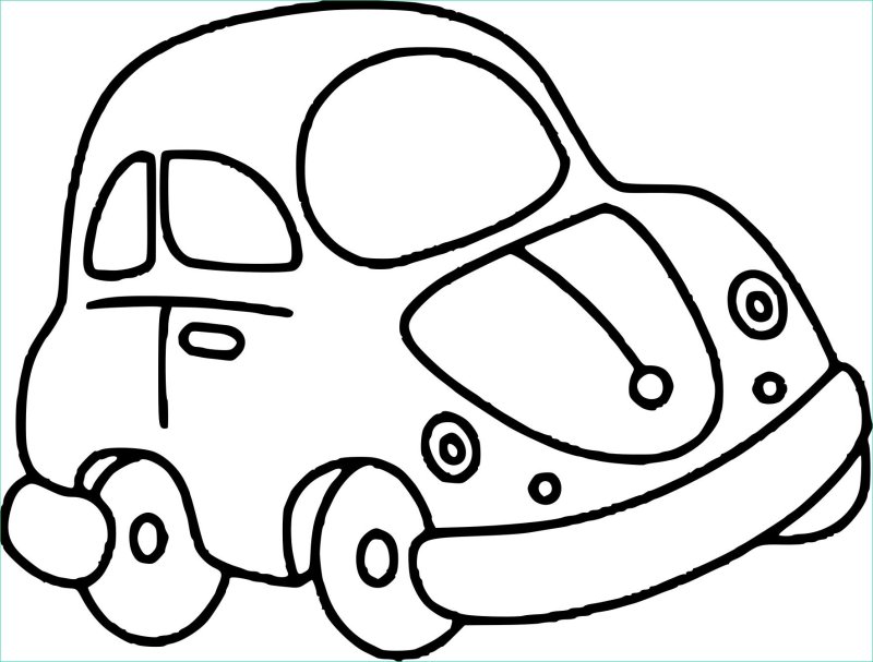 Раскраска для малышей. Машинки