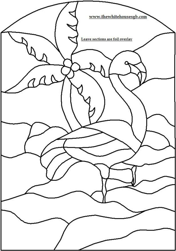 Трафареты для витражей детские