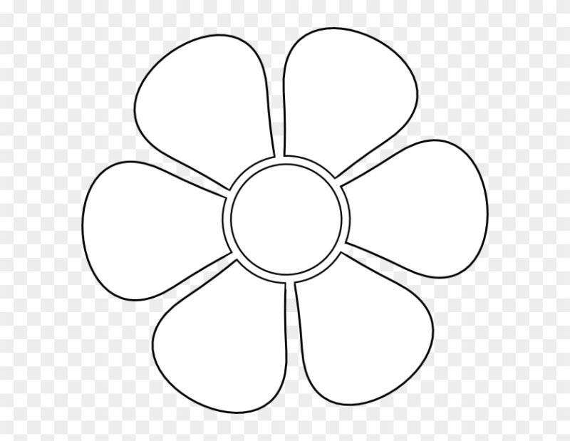 Трафарет цветочка