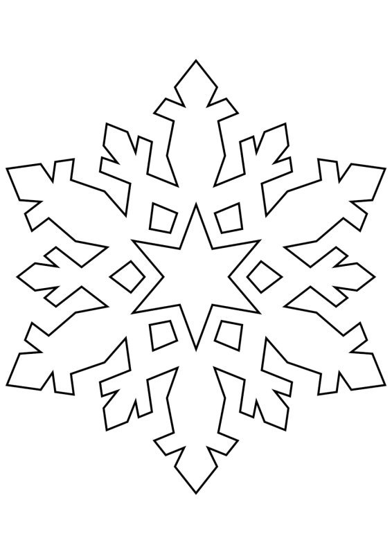 Новогодние снежинки трафареты