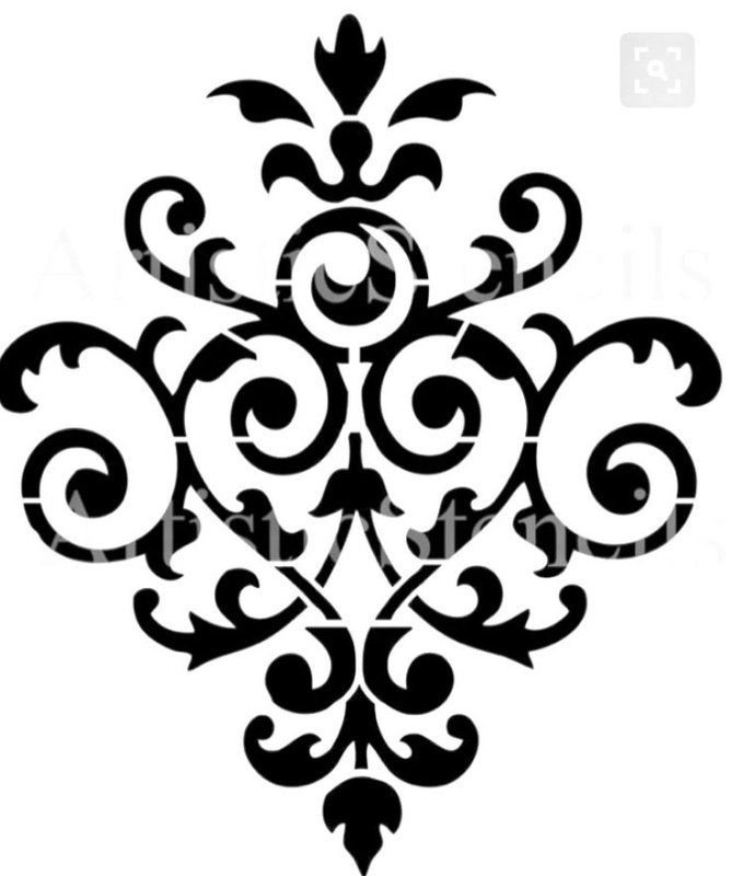 Трафаретные узоры на стены