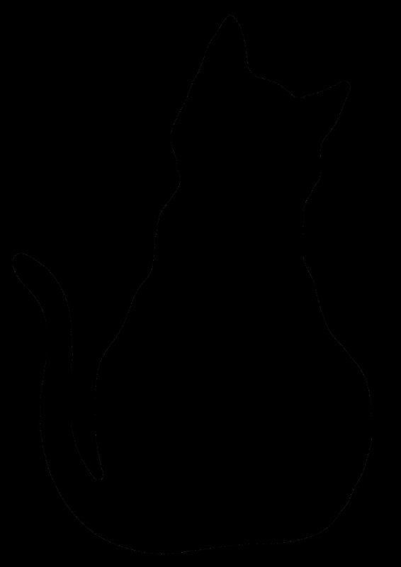 Трафарет кошки