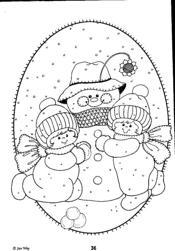 Эскиз открытки к новому году