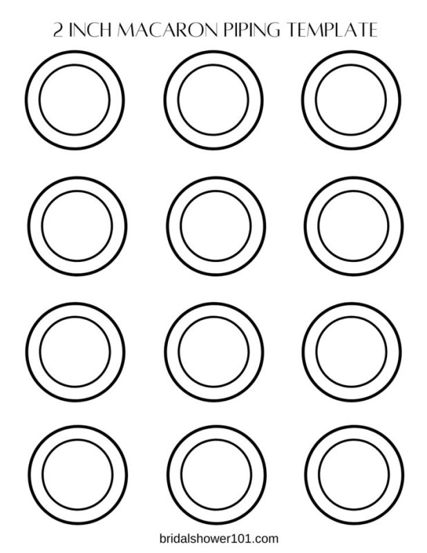 Трафарет для макаронс а4 диаметр 4