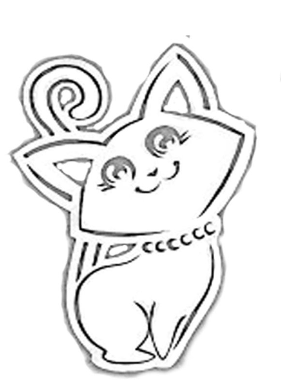 Вытынанка котенок