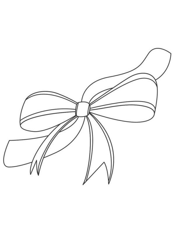 Бантик раскраска