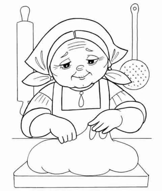 Раскраска "Колобок"