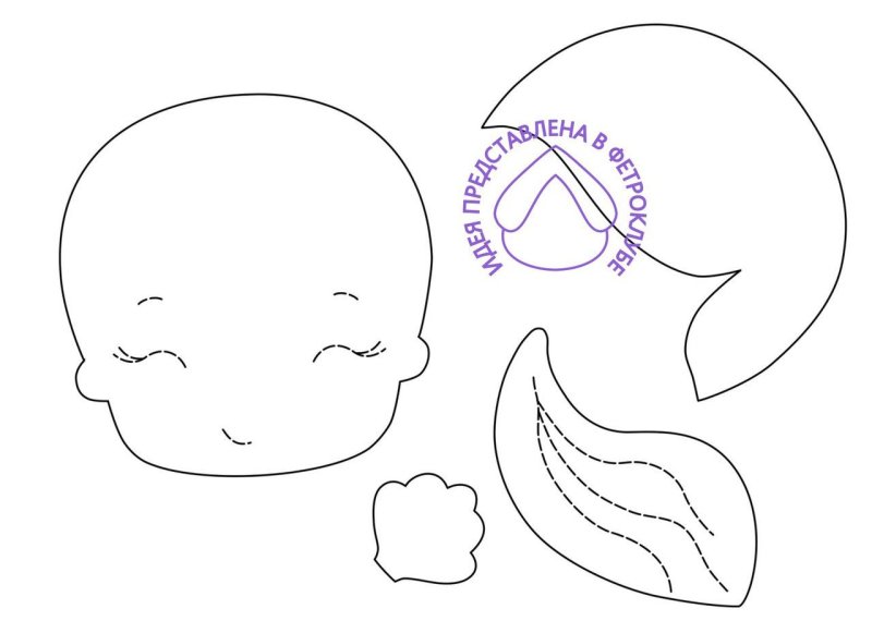 Куколка из фетра выкройка