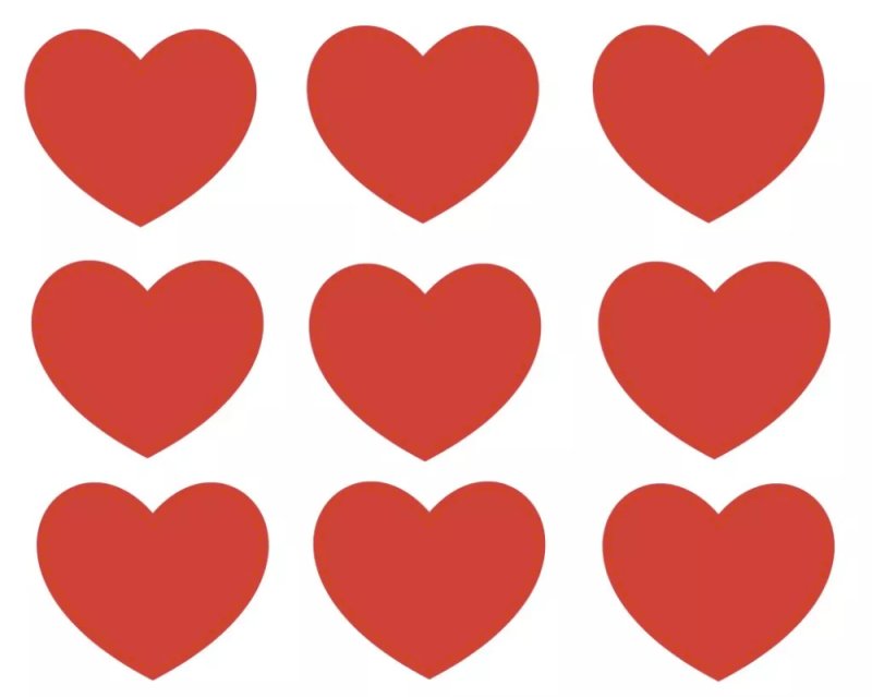 Сердечко шаблон