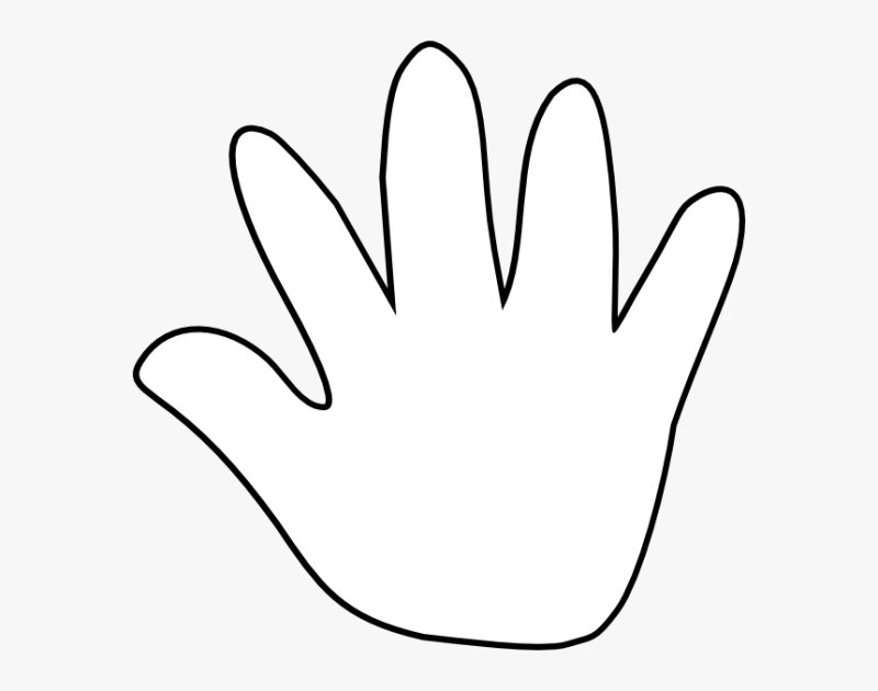 Ладошка шаблон для вырезания