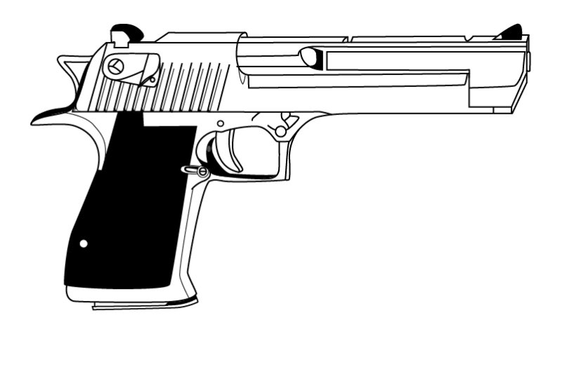 Micro Desert Eagle чертеж