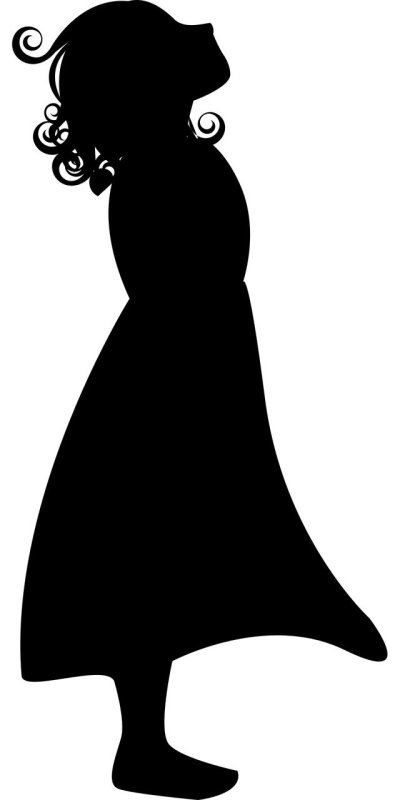 Силуэт девочки