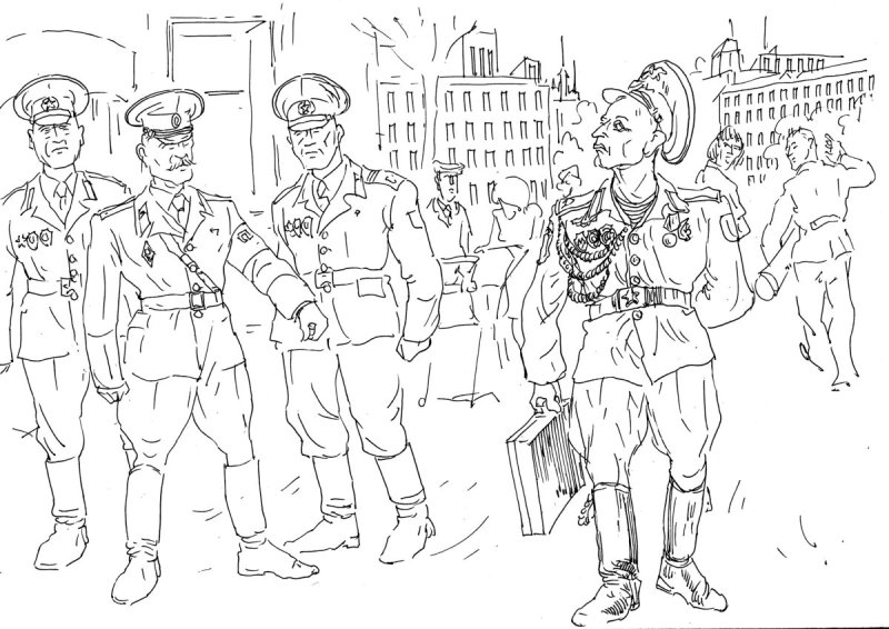 Солдат раскраска