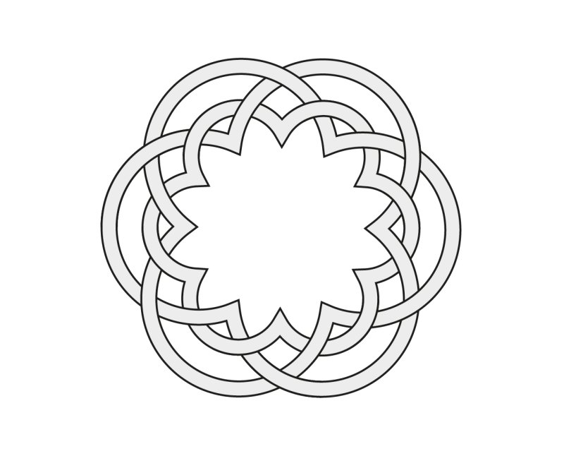 Узор в круге