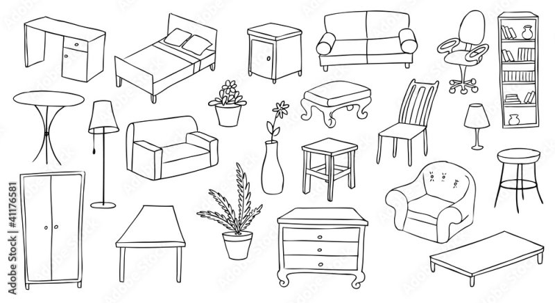 Мебель рисунок