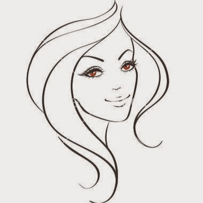 Силуэт женского лица