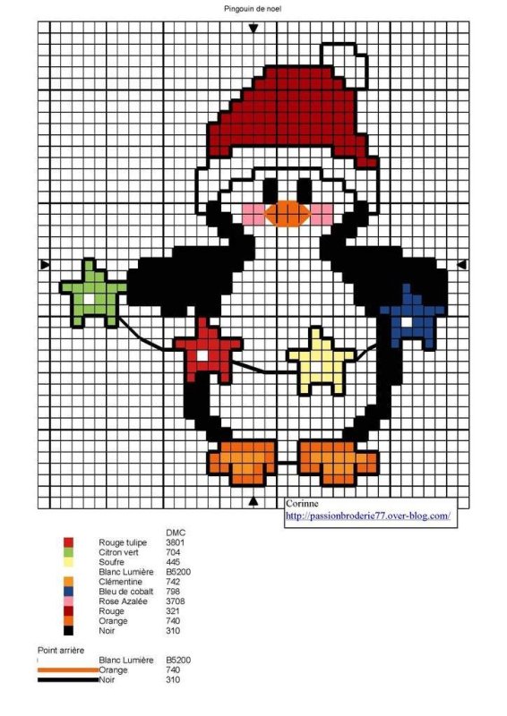 Новогодняя вышивка крестом схемы