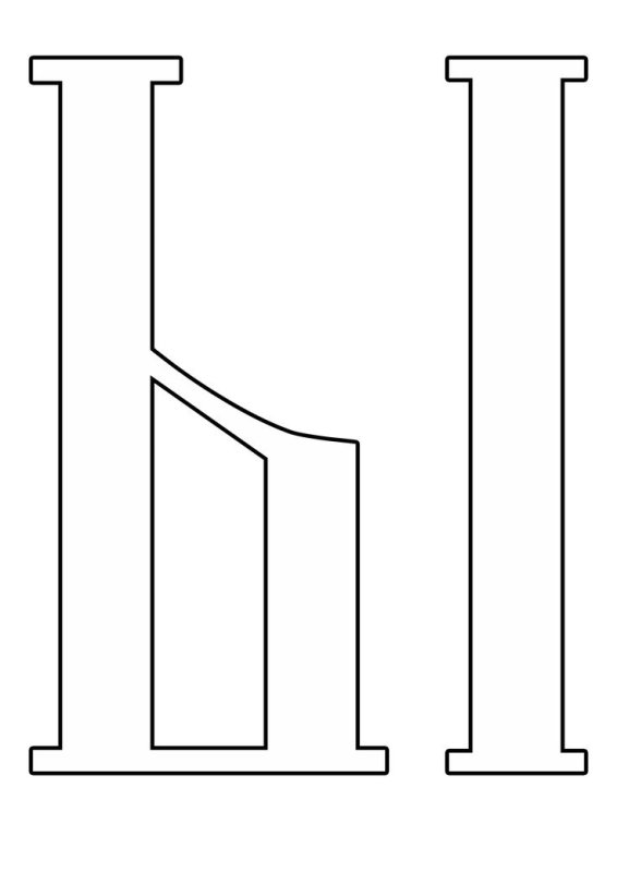 Буквы трафареты для вырезания из бумаги
