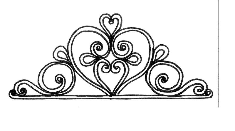 Джутовая филигрань корона