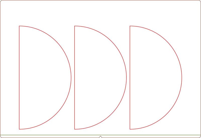 Трафарет "полукруг"