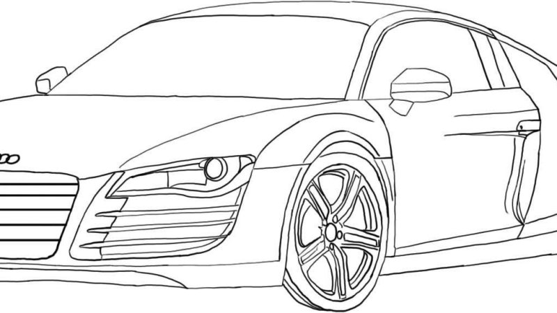 Ауди р8 разукрашка