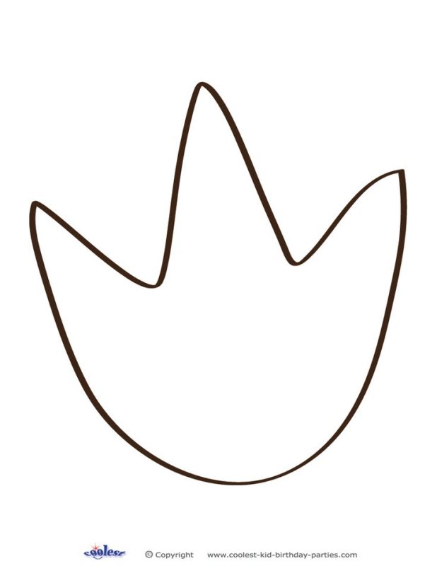 Лапа трафарет