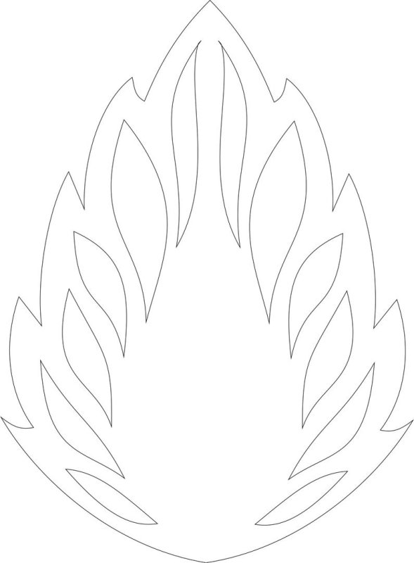 Лепесток трафарет