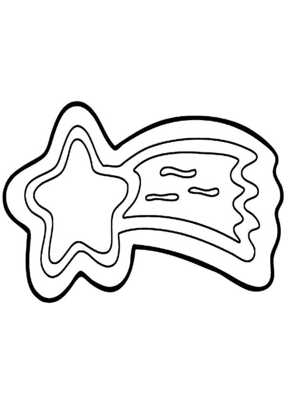 Рождественский пряник раскраска