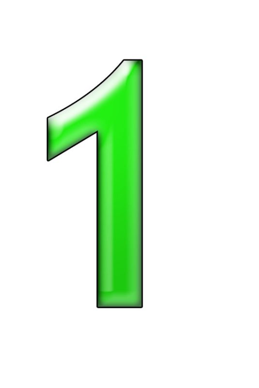 Цветные цифры по отдельности