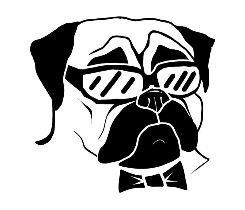 Стикеры Мопс