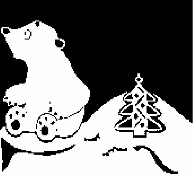 Новогодние трафареты на окна для вырезания Умка