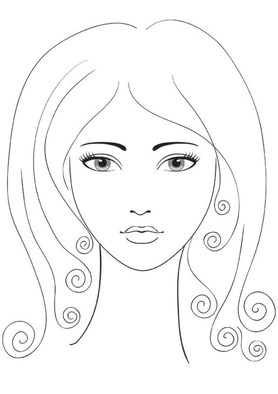 Трафарет лица