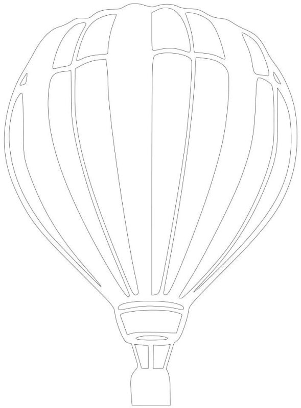 Воздушный шар контур