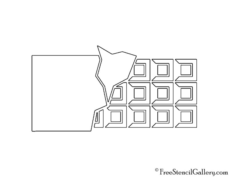 Раскраска шоколадка