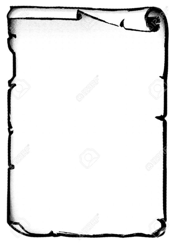 Свиток черно белый для текста