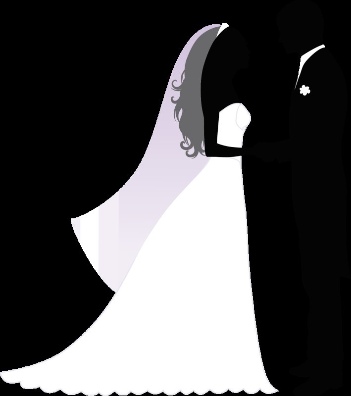 Свадьба силуэт