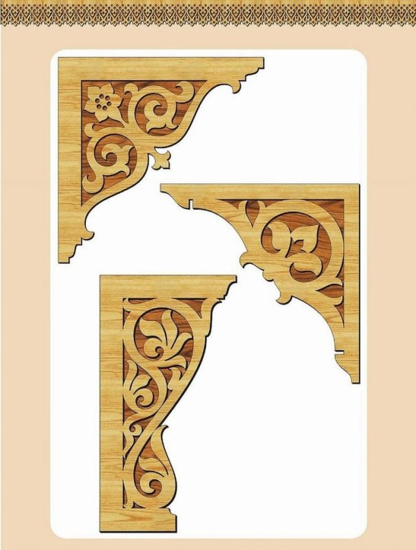 Резные уголки из дерева