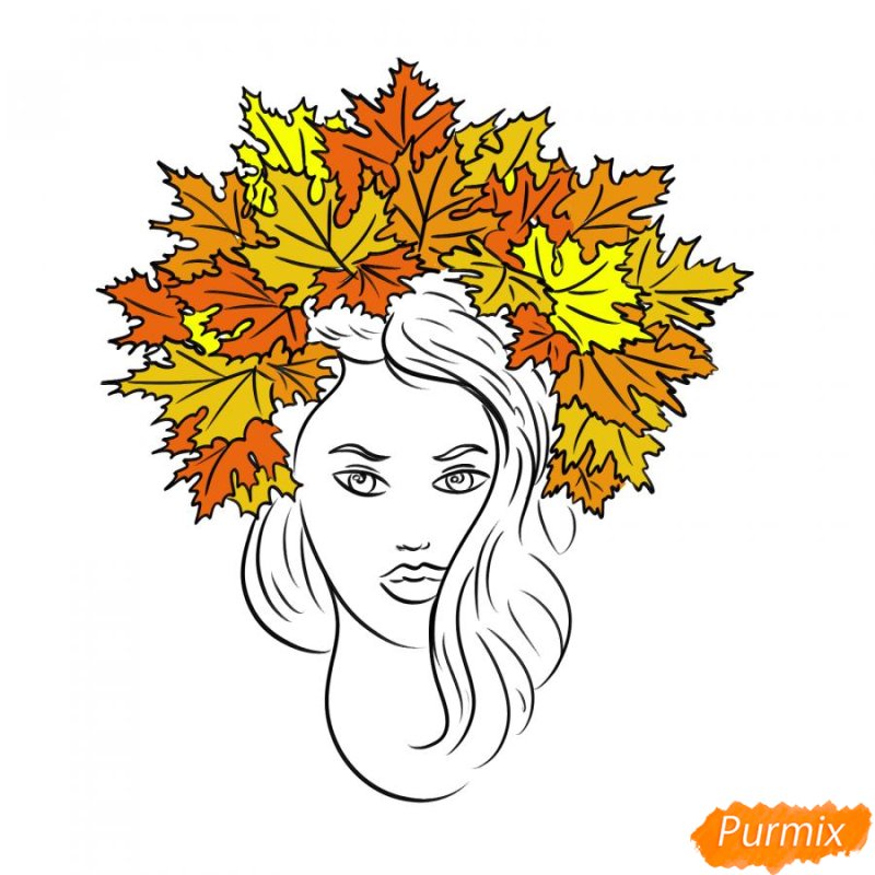 Девочка осень