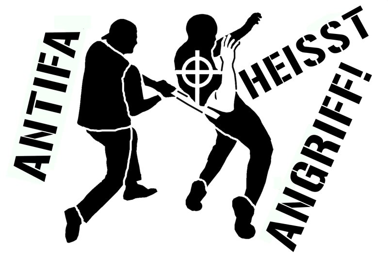 Антифа граффити