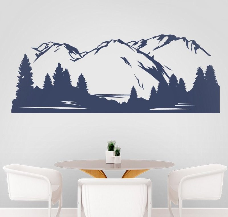 Горы на стене